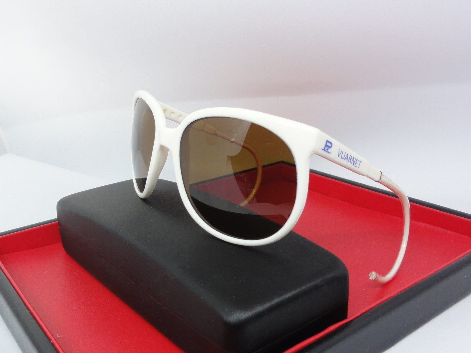 VUARNET 2002 BLA 002 CATEYE VINTAGE CABLE HOOK SUNGLASSES  PX 2000 GLACIER