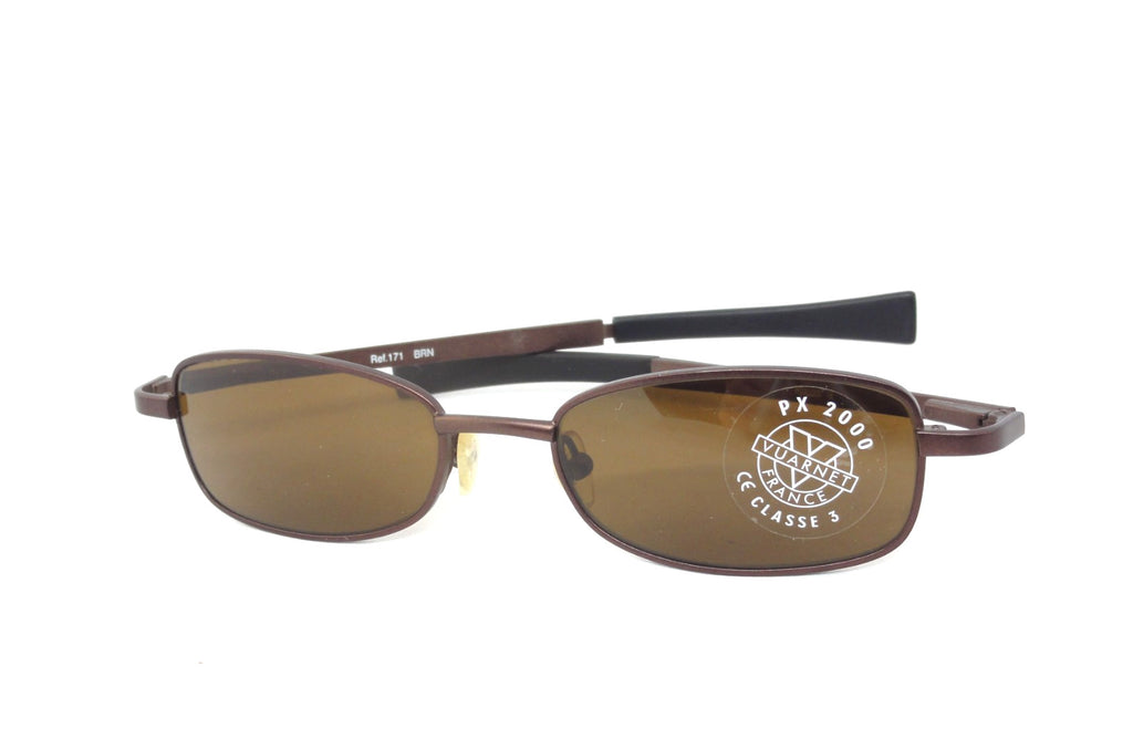 VUARNET 171  SMALL SIZE VINTAGE SUNGLASSES 90S PX 2000  FRANCE NEW WITH  CASE