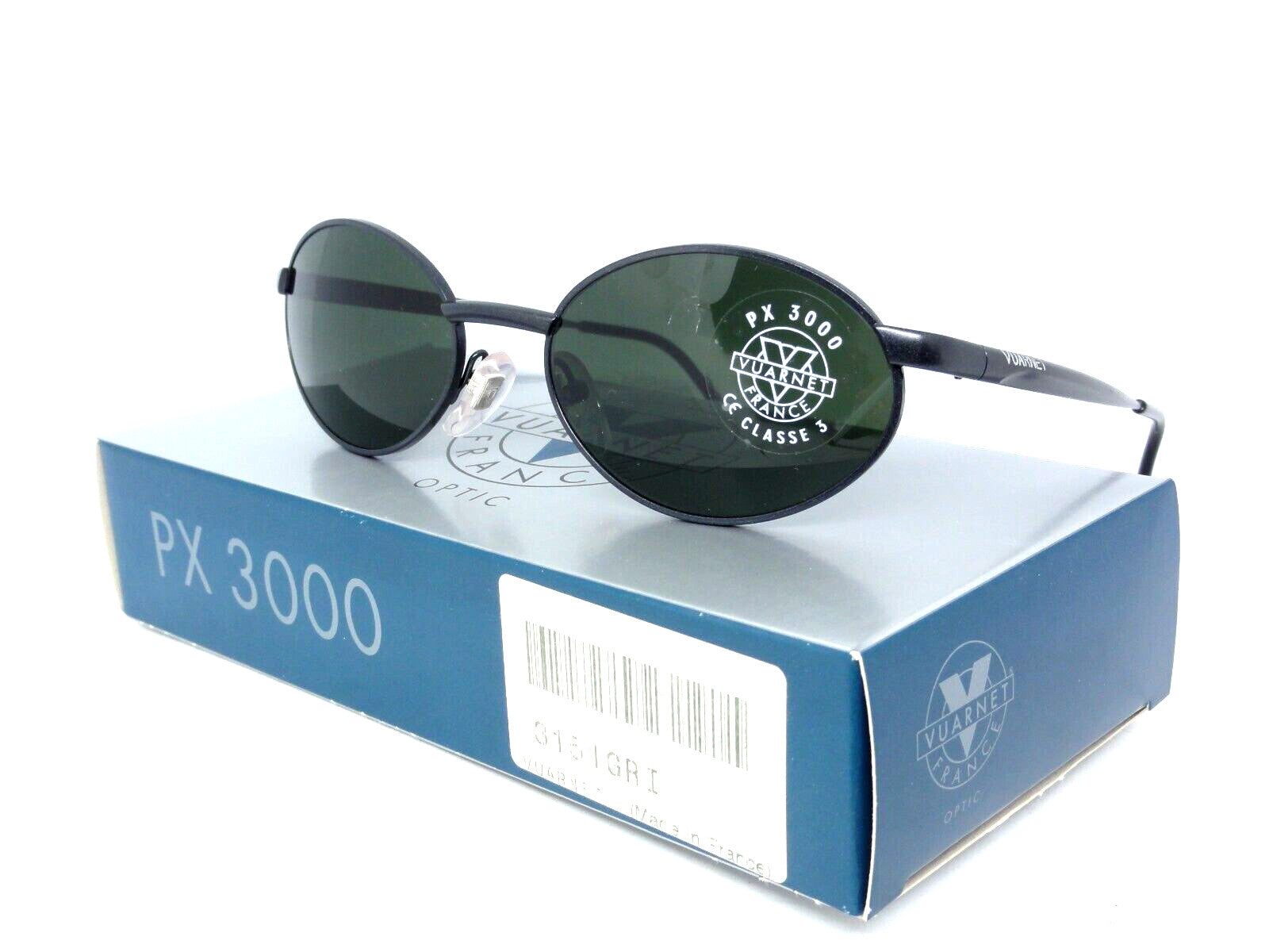 VUARNET 151 3151 GREY VINTAGE SUNGLASSES 90S PX 3000  FRANCE NEW IN BOX