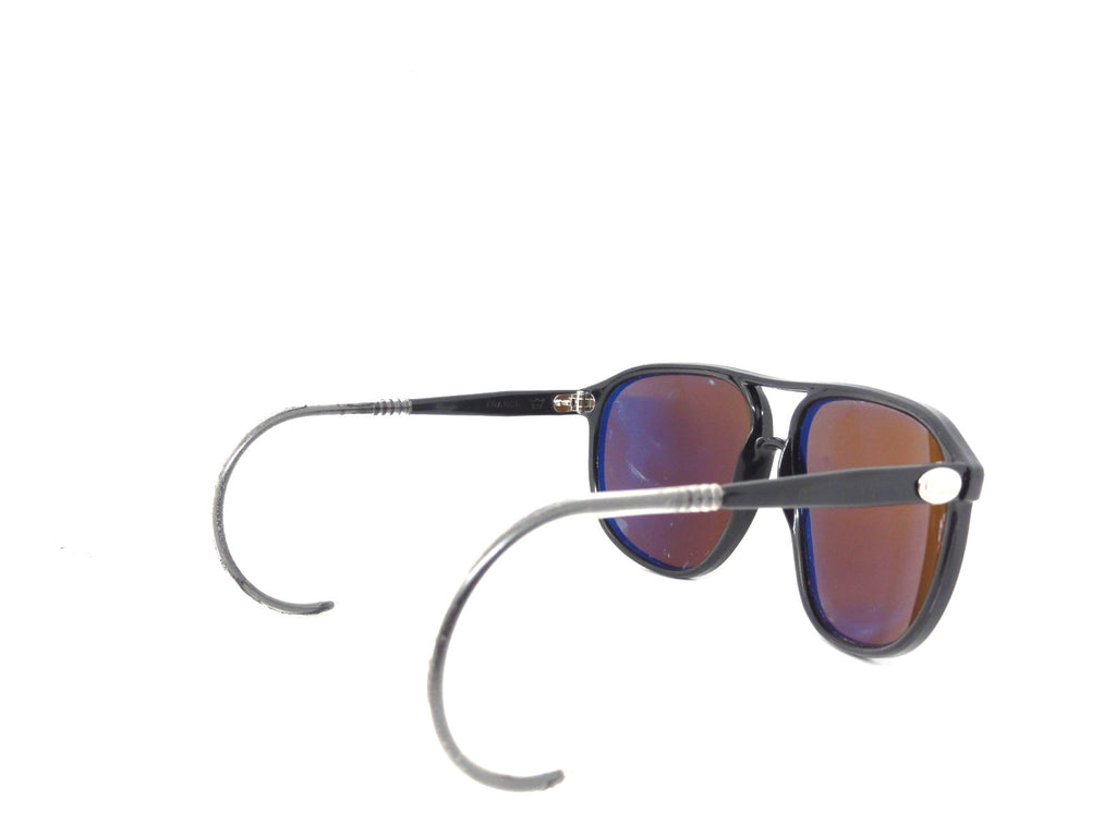 VUARNET 3117 BLACK  117  VINTAGE  80S SUNGLASSES  PX 2000 CABLE HOOK TEMPLE