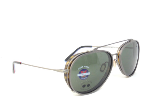 RARE 2 IN 1  VUARNET VL 1805 0003 PURE GREY  CLIP ON  SUNGLASSES + OPTICAL FRAME