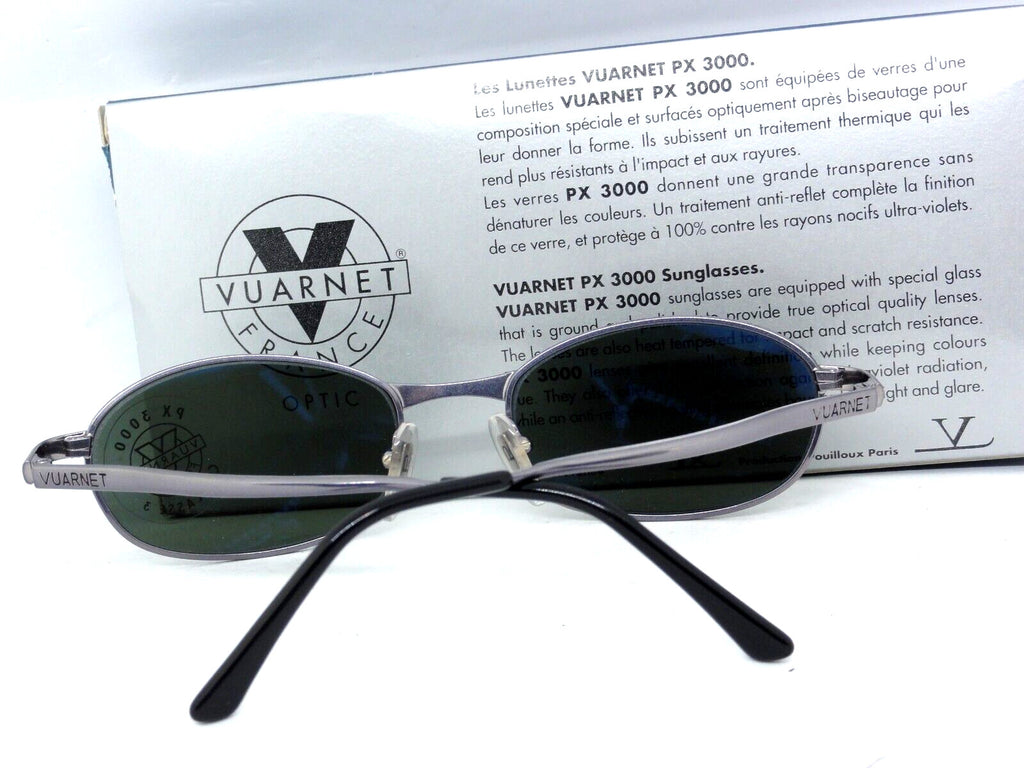 VUARNET 704 3704 GREY VINTAGE SUNGLASSES 90S PX 3000  FRANCE NEW IN BOX