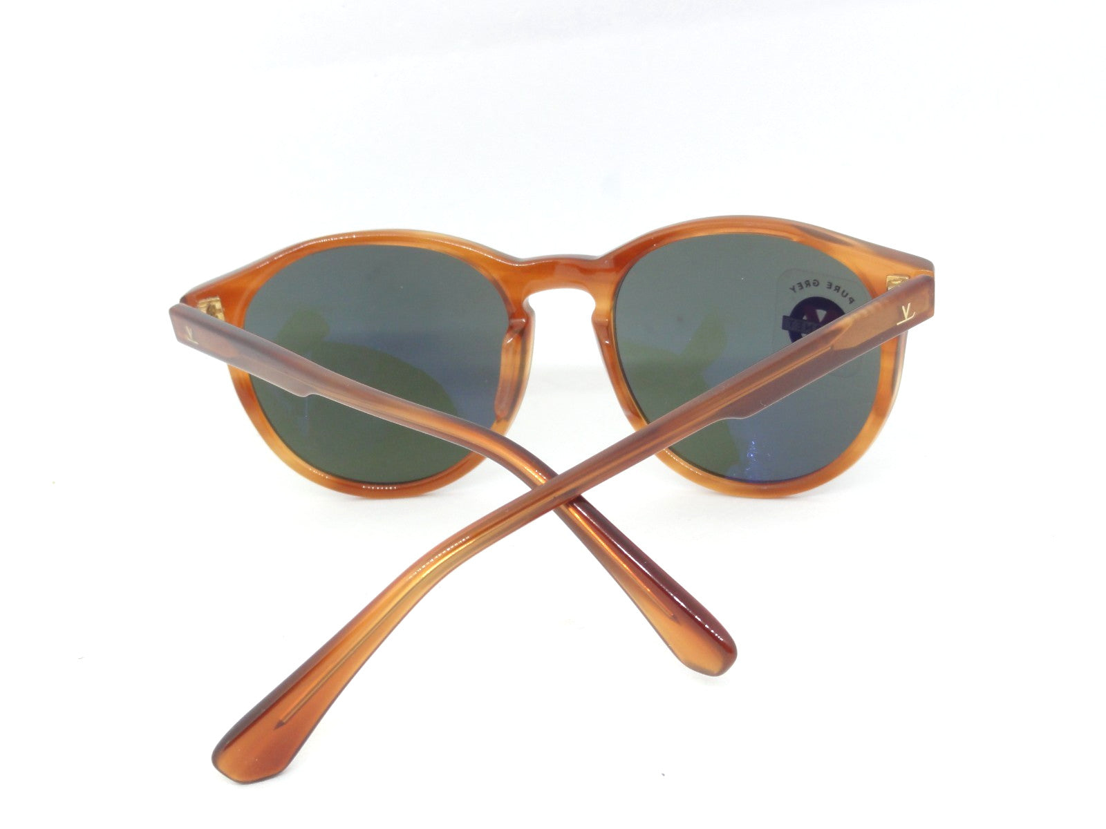 VUARNET SUNGLASSES  VL 1616 0004  1121 SMALL ROUND DISTRICT  PURE GREY MINERAL