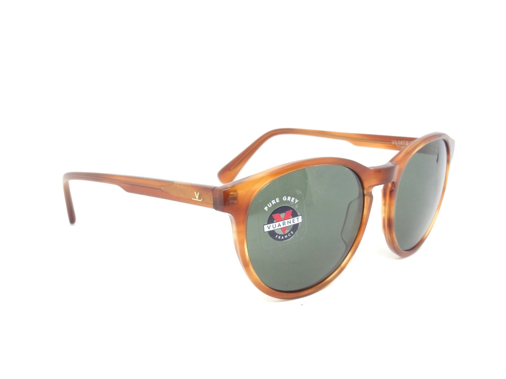 VUARNET SUNGLASSES  VL 1616 0004  1121 SMALL ROUND DISTRICT  PURE GREY MINERAL