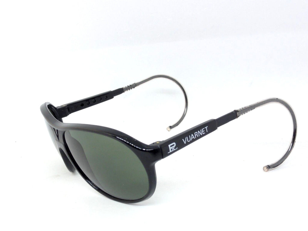 VUARNET  SUNGLASSES 085 BLACK CABLE HOOK  TEMPLE PX 3000 VINTAGE NEW OLD STOCKS