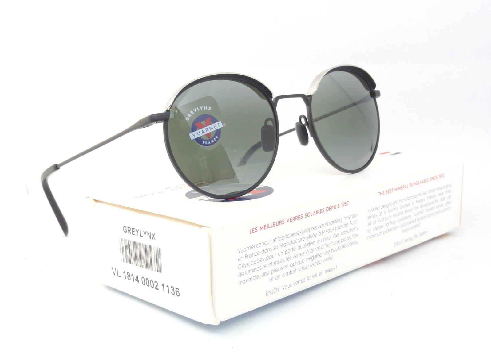 VUARNET SUNGLASSES VL 1814 0002   1136 CAP SMALL GREYLYNX
