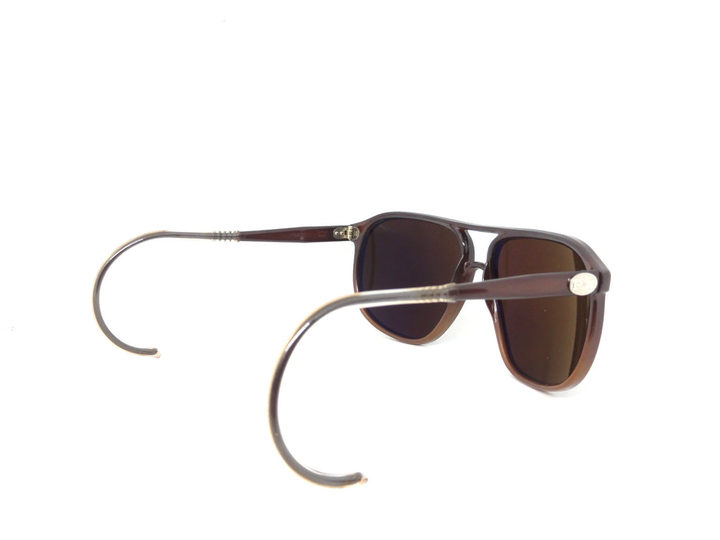 VUARNET 3117 BLACK  117  VINTAGE  80S SUNGLASSES  PX 5000 CABLE HOOK TEMPLE