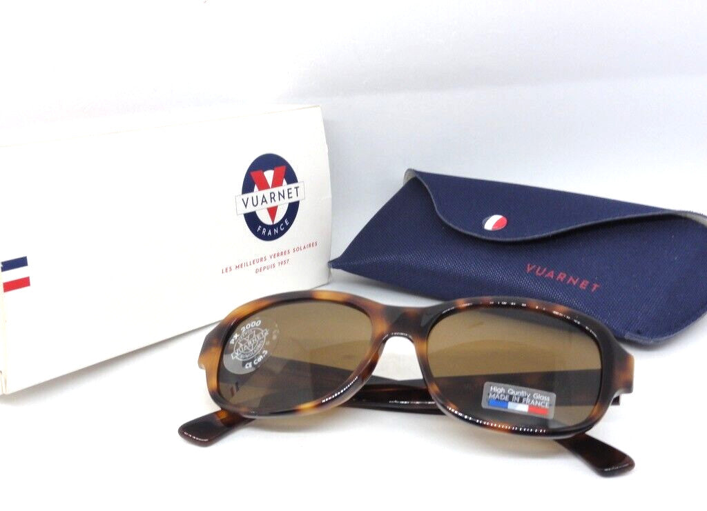 VUARNET VL 1104 0009 2121 PX 2000 PURE BROWN NEW SUNGLASSES  GLASS  FRANCE