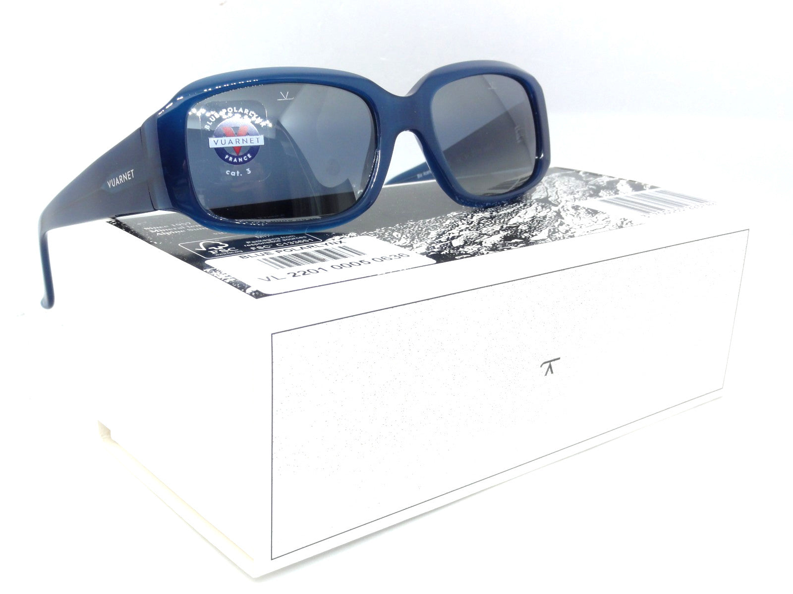 VUARNET VL 2201 0005 0636  RESORT  SUNGLASSES  BLUE POLARLYNX POLARIZED MINERAL