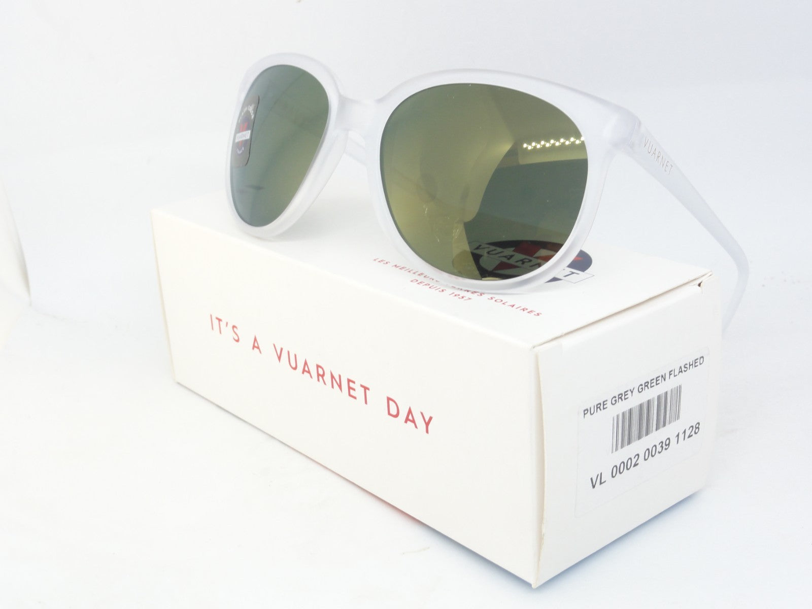 VUARNET 002 LEGEND 02 VL 0002 0039 1128  SUNGLASSES PURE GREY RED FLASH