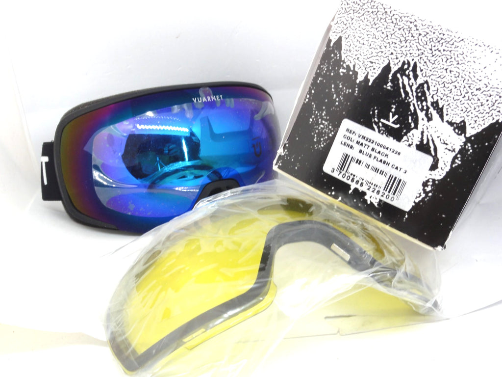 VUARNET SUNGLASSES  GOGGLES VM 2221 0004 1226  EVEREST   BLUE FLASH + LENS FOG