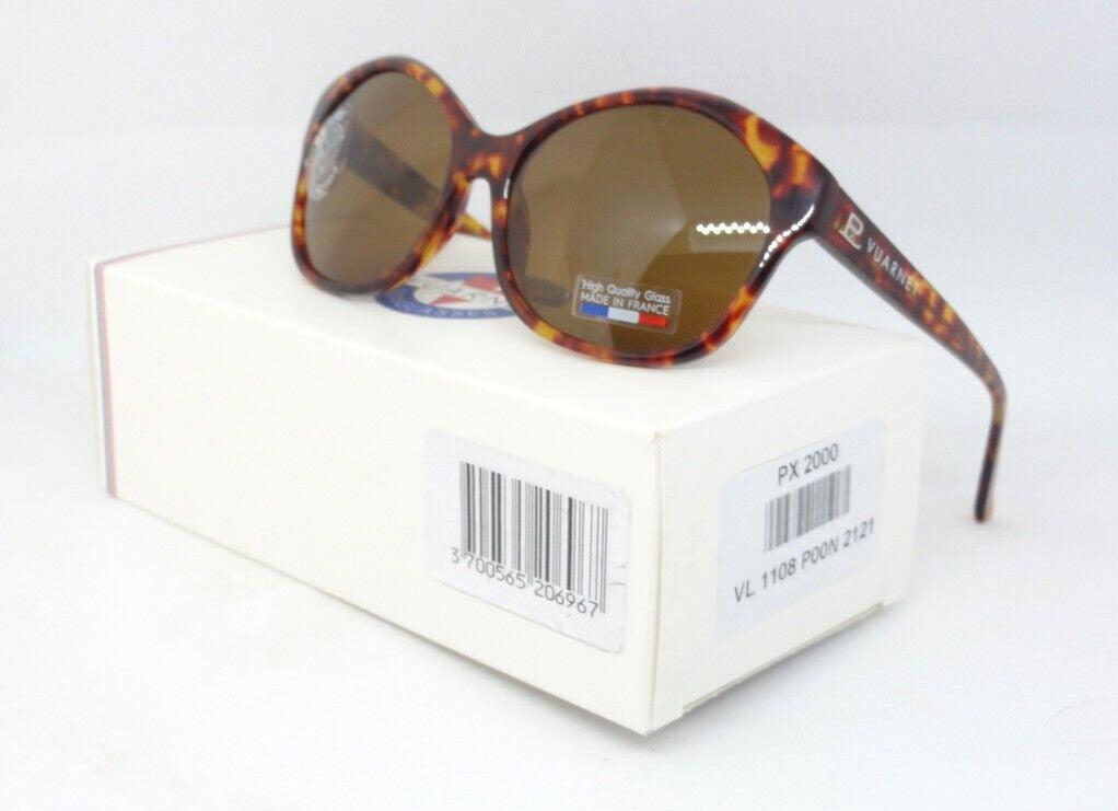 VUARNET VL 1108 P00N 2121 PX 2000 PURE BROWN NEW SUNGLASSES  GLASS  FRANCE