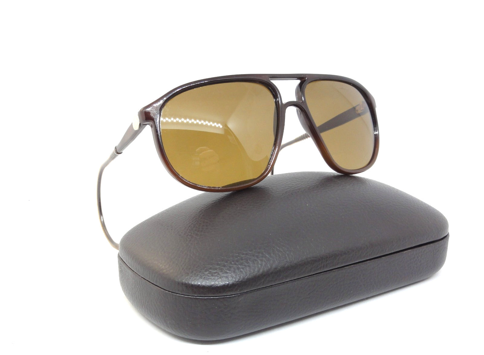 VUARNET 3117 BROWN  117  VINTAGE  80S SUNGLASSES  PX 2000 CABLE HOOK TEMPLE