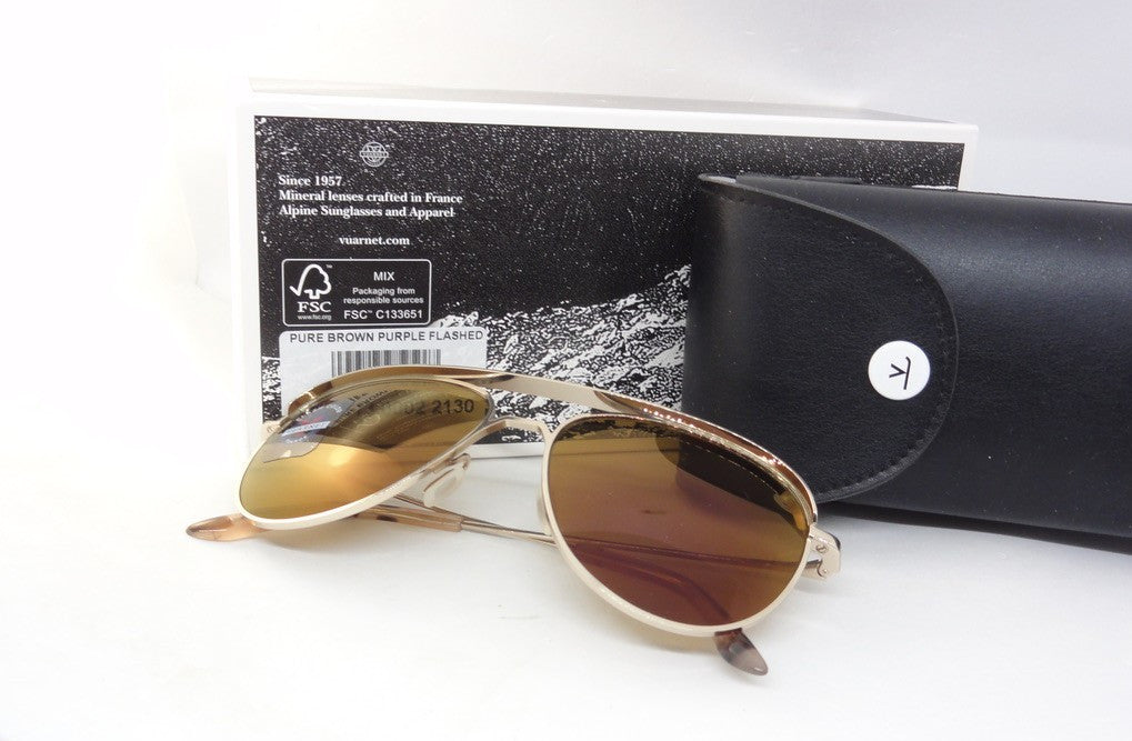 VUARNET  SUNGLASSES VL 1813 0002  2130  CAP  PURE BROWN PURPLE FLASH