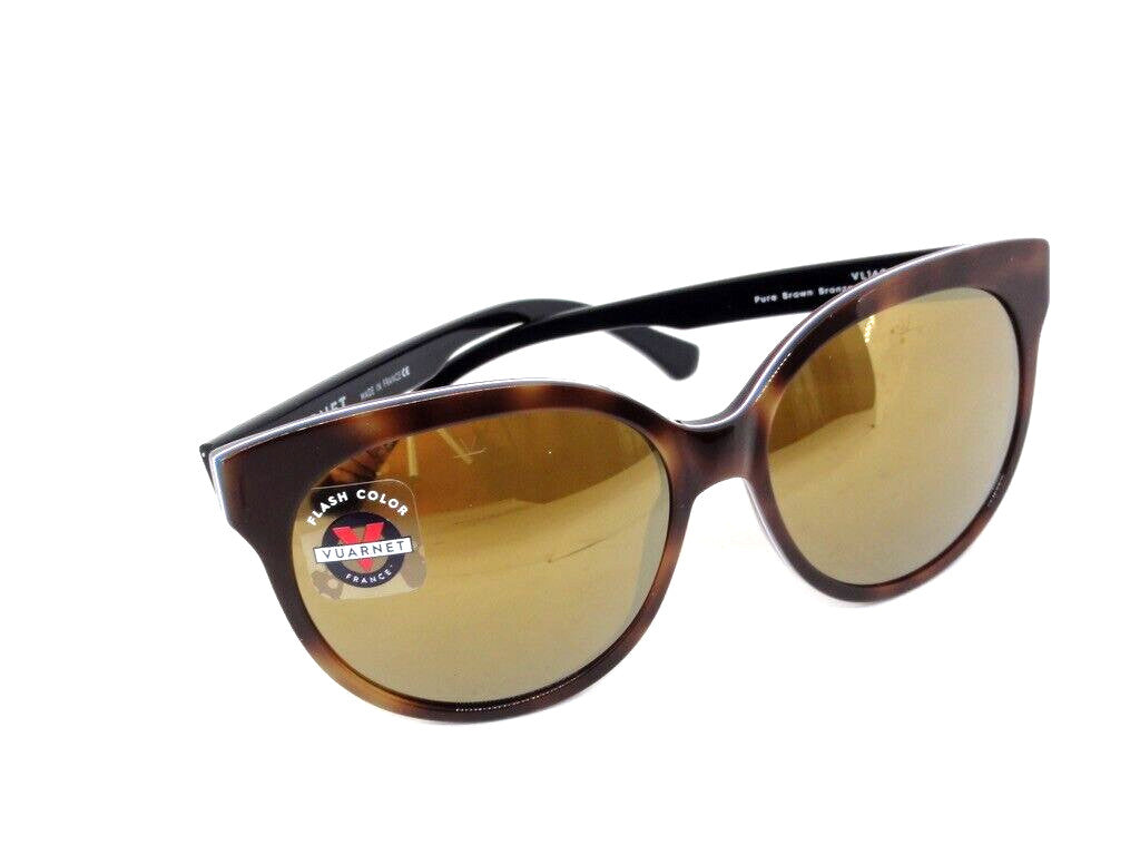 VUARNET SUNGLASSES   VL 1605 0008 2129 PURE BROWN BRONZE  FLASH
