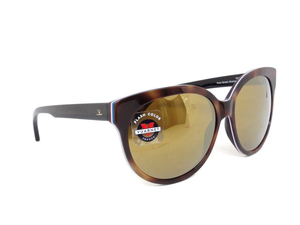 VUARNET SUNGLASSES   VL 1605 0008 2129 PURE BROWN BRONZE  FLASH