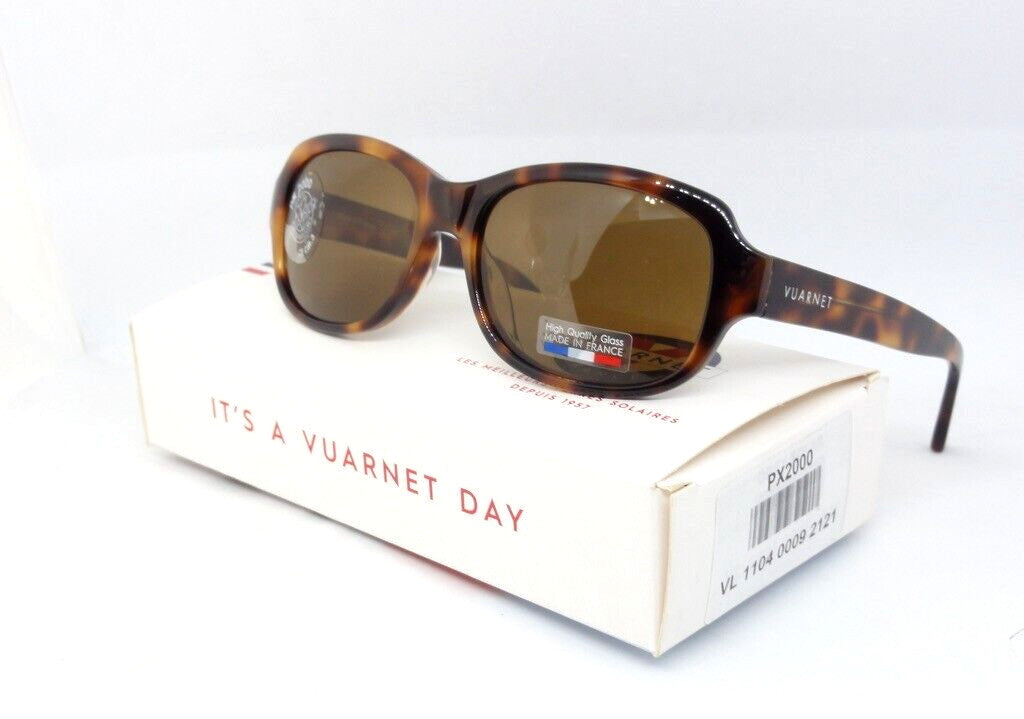 VUARNET VL 1104 0009 2121 PX 2000 PURE BROWN NEW SUNGLASSES  GLASS  FRANCE