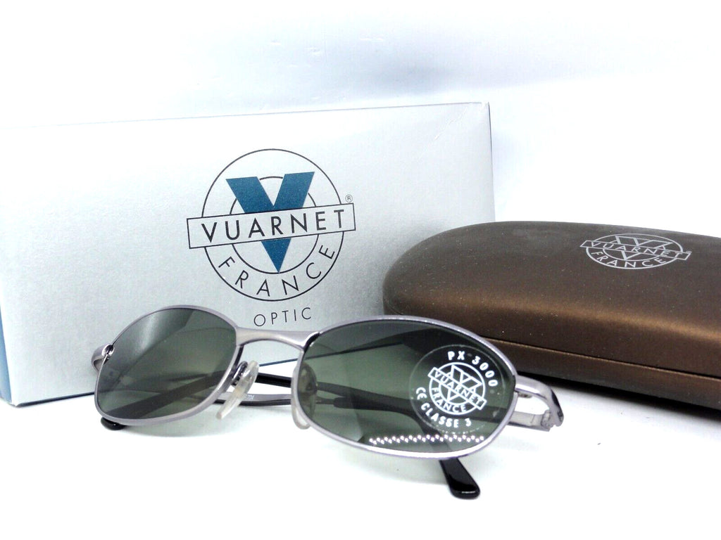 VUARNET 704 3704 GREY VINTAGE SUNGLASSES 90S PX 3000  FRANCE NEW IN BOX