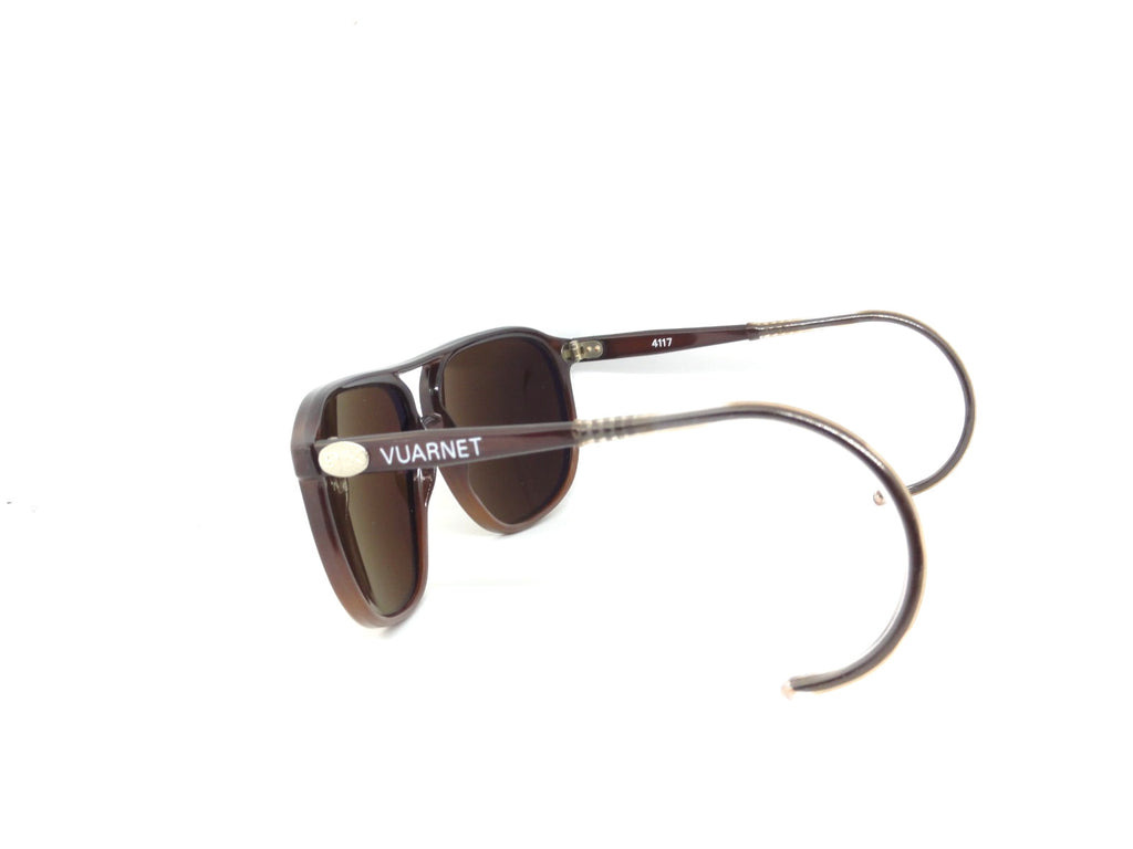 VUARNET 3117 BLACK  117  VINTAGE  80S SUNGLASSES  PX 5000 CABLE HOOK TEMPLE