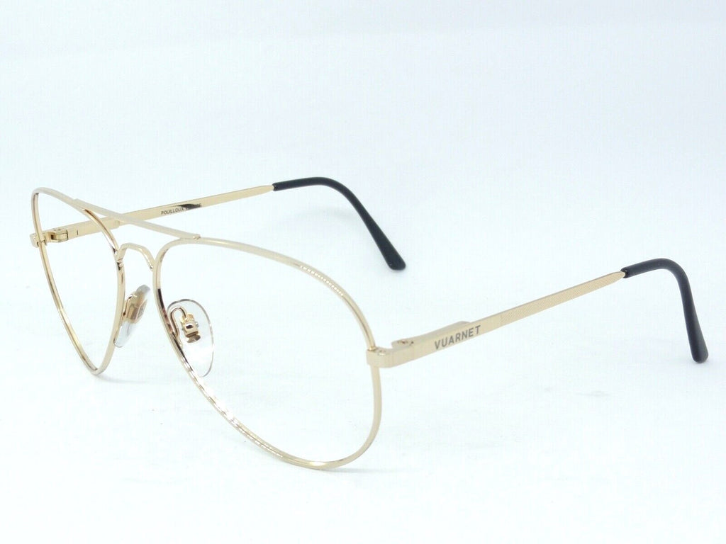 VUARNET 036 GOLD  SUNGLASSES REPLACEMENT FRAME  EYEGLASSES 1984 PILOT  VINTAGE
