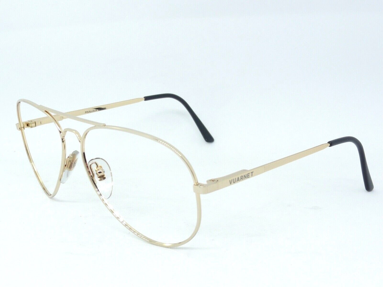 VUARNET 036 GOLD  SUNGLASSES REPLACEMENT FRAME  EYEGLASSES 1984 PILOT  VINTAGE