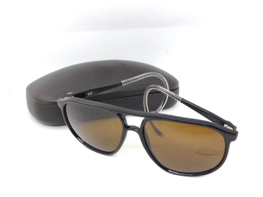 VUARNET 3117 BLACK  117  VINTAGE  80S SUNGLASSES  PX 2000 CABLE HOOK TEMPLE