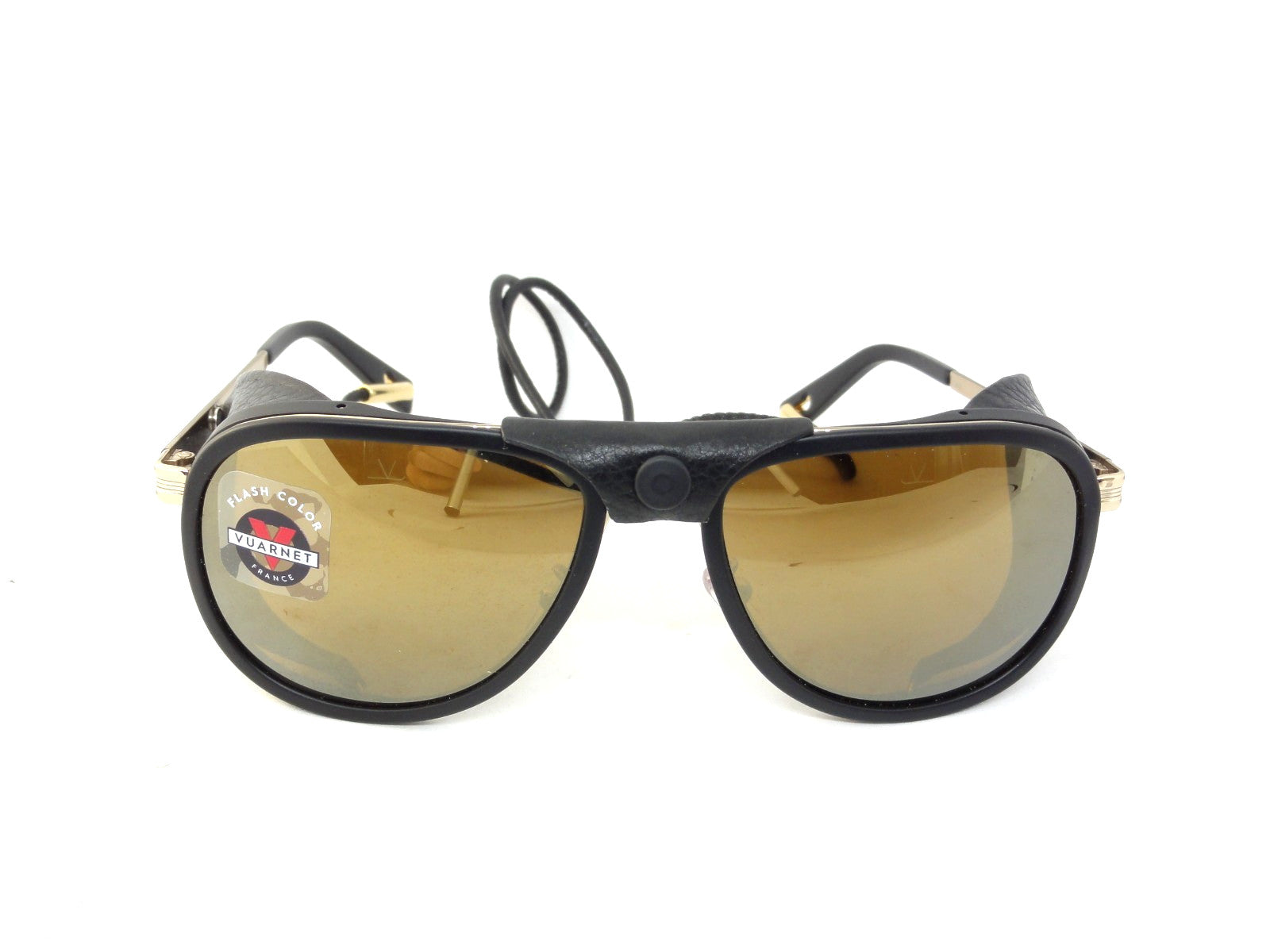 VUARNET VL 1315 0008 2124  GLACIER SUNGLASSES PURE BROWN GOLD FLASH MINERAL LENS