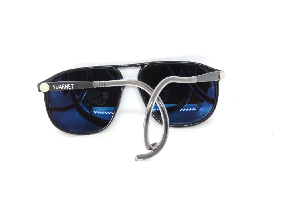VUARNET 3117 BLACK  117  VINTAGE  80S SUNGLASSES  PX 5000 CABLE HOOK TEMPLE