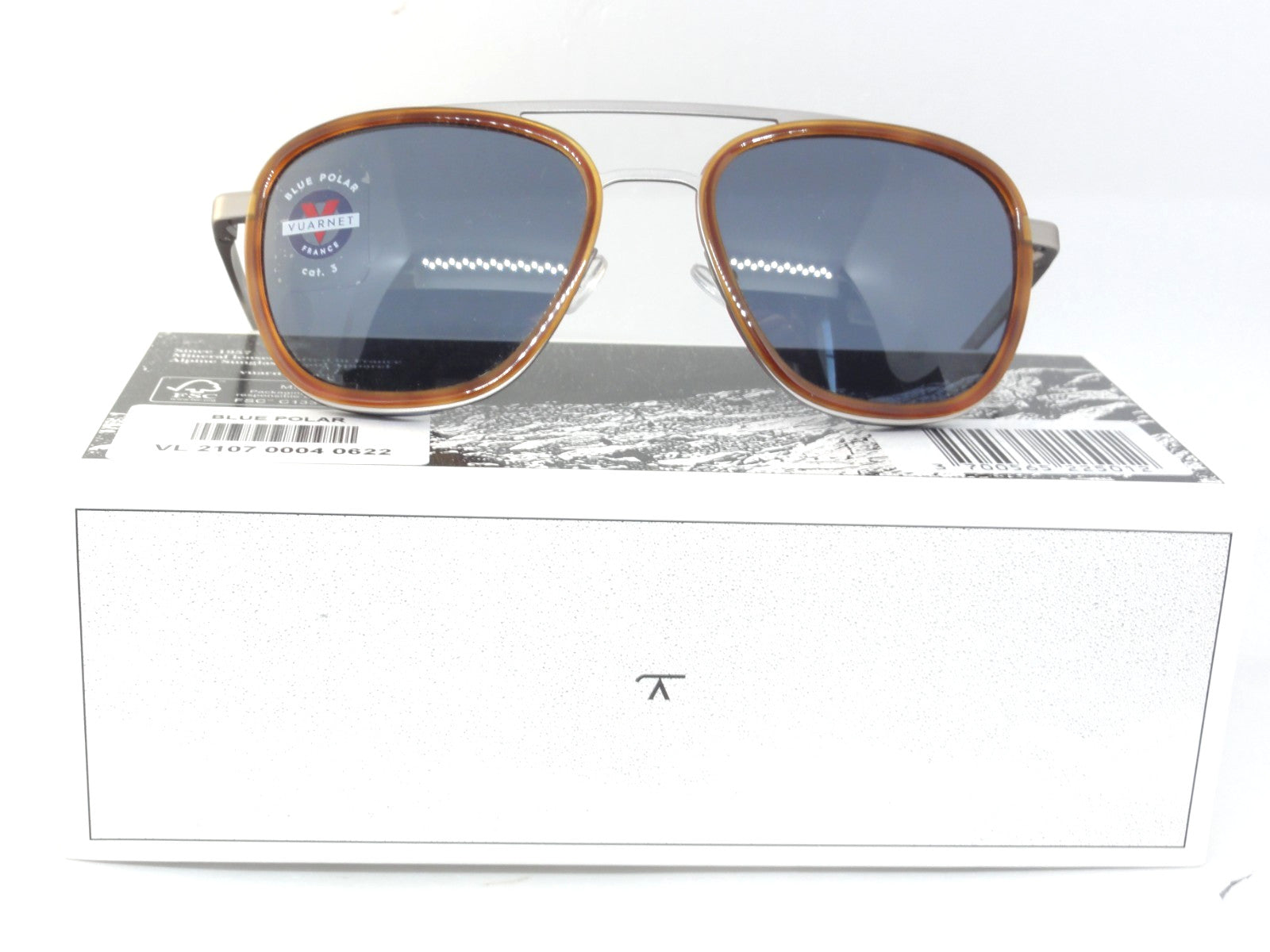 VUARNET SUNGLASSES VL 2107 0004 0622   EDGE  LARGE POLAR POLARIZED BLUE POLAR
