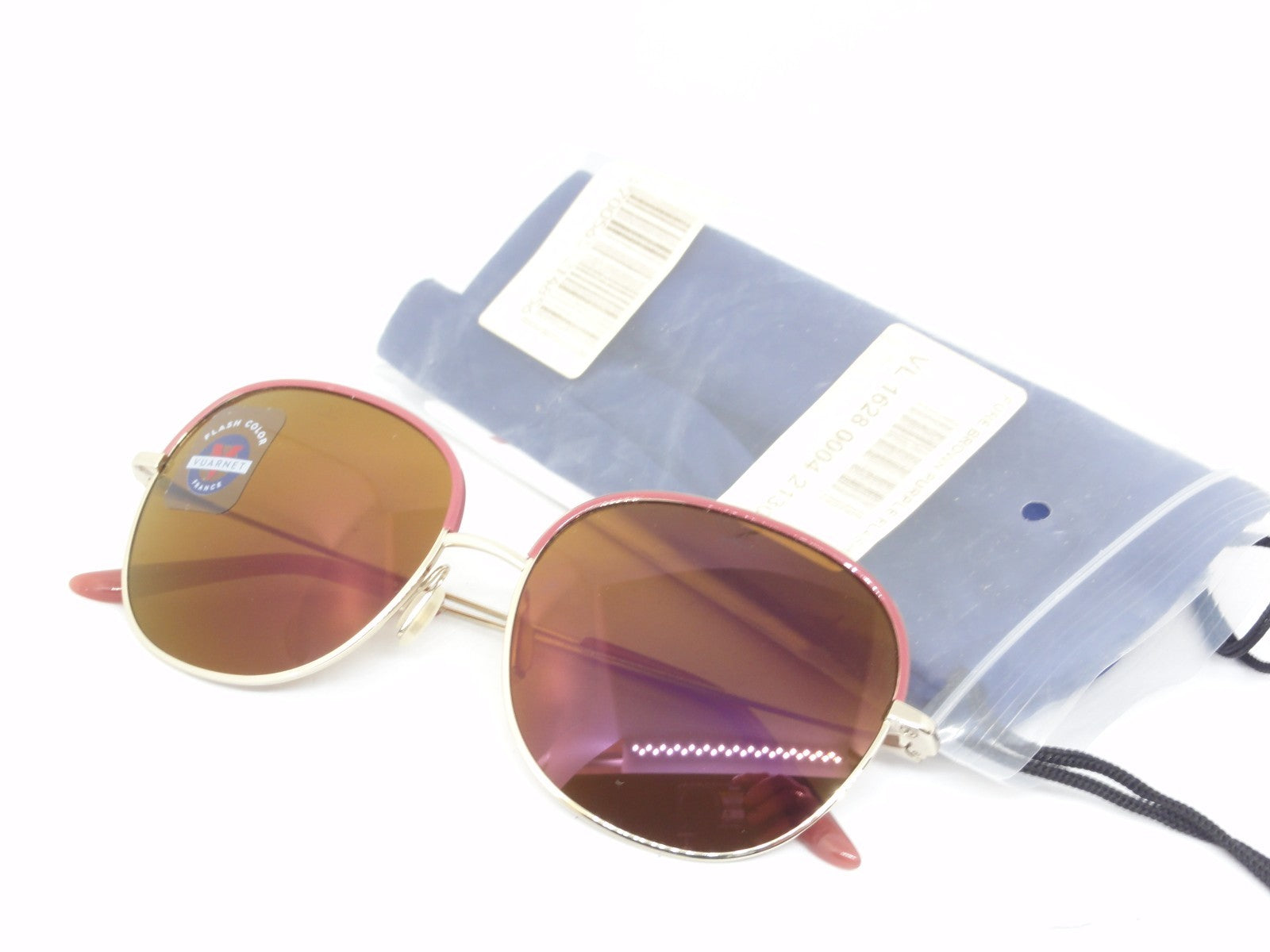 VUARNET  SUNGLASSES VL 1628 0004  PURE BROWN PURPLE FLASH