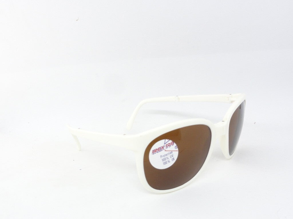Bollé SUNGLASSES VINTAGE 80S NEW OLD STOCK FOLDABLE IREX 100 LENS