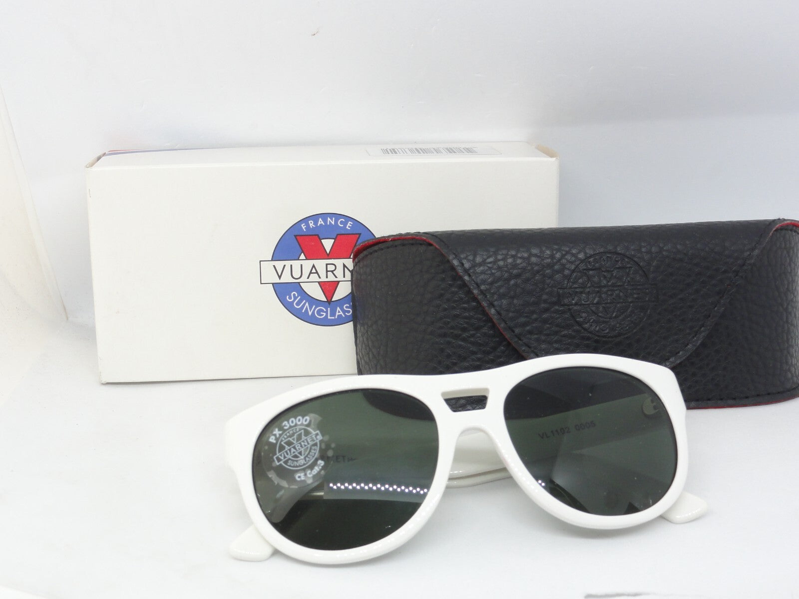 VUARNET SUNGLASSES  VL 1102 0005  1121 PX 3000 PURE GREY HAND MADE