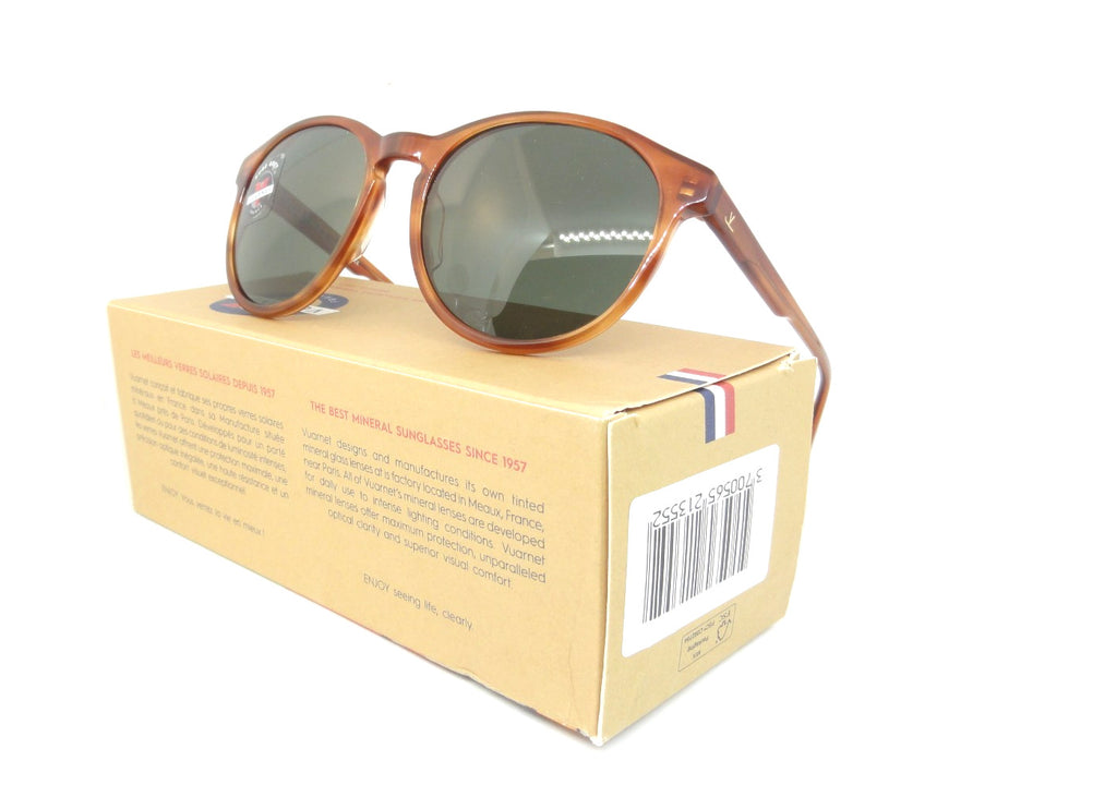 VUARNET SUNGLASSES  VL 1616 0004  1121 SMALL ROUND DISTRICT  PURE GREY MINERAL