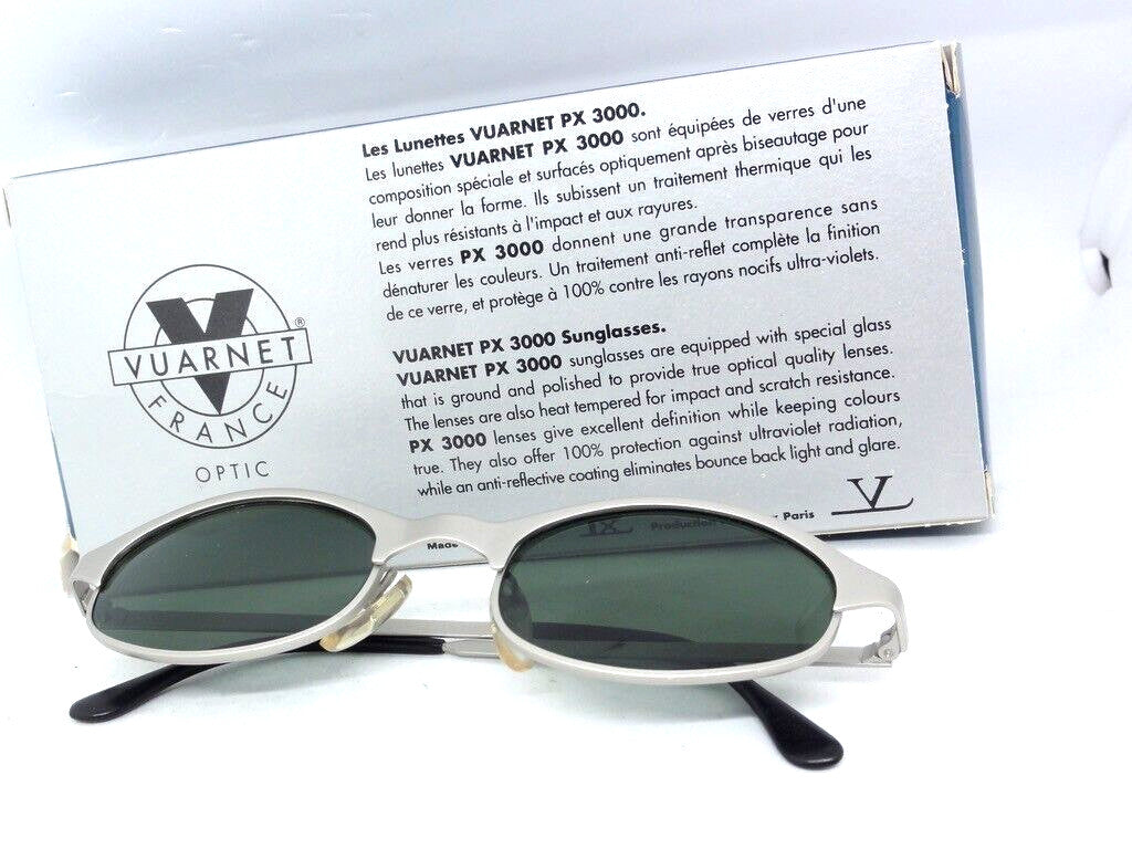 VUARNET SUNGLASSES 063 3063 ARG VINTAGE SMALL SIZE PX 3000 MINERAL LENS