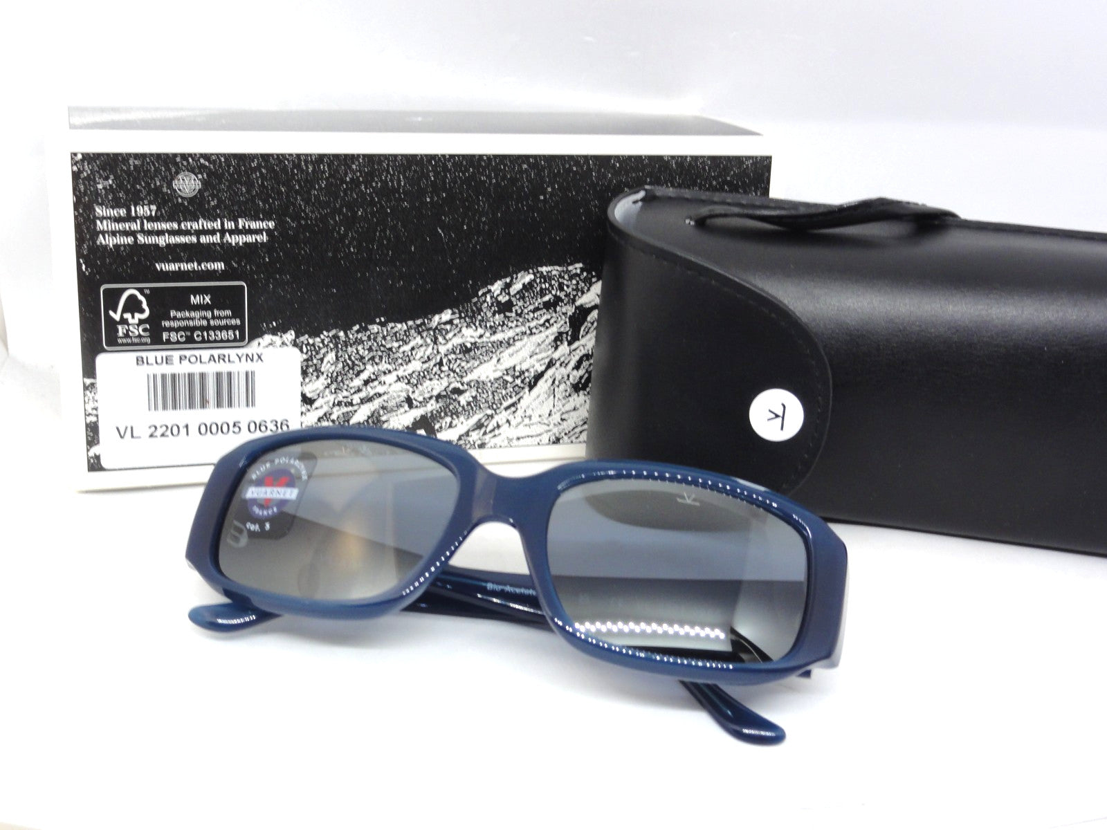 VUARNET VL 2201 0005 0636  RESORT  SUNGLASSES  BLUE POLARLYNX POLARIZED MINERAL