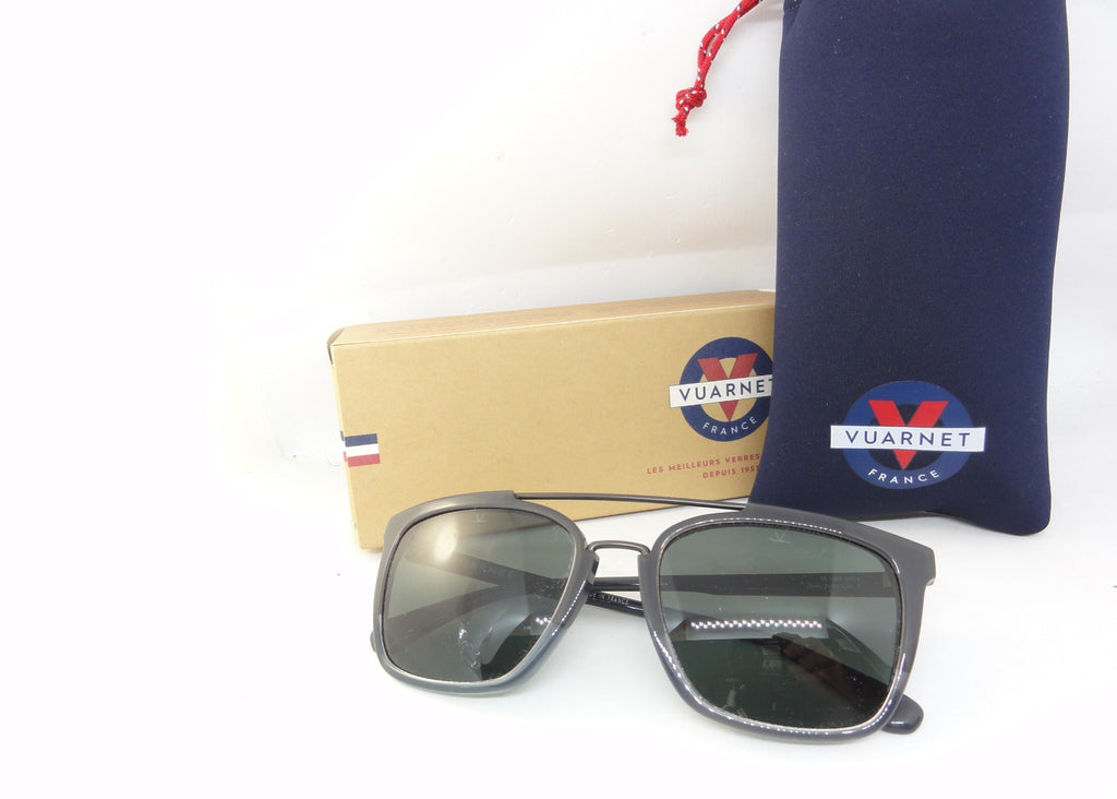 VUARNET SUNGLASSES  VL 1601 0004 1622 GREY POLARIZED  MINERAL LENS  FRANCE