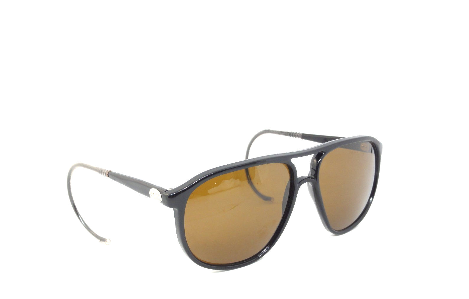 VUARNET 3117 BLACK  117  VINTAGE  80S SUNGLASSES  PX 2000 CABLE HOOK TEMPLE