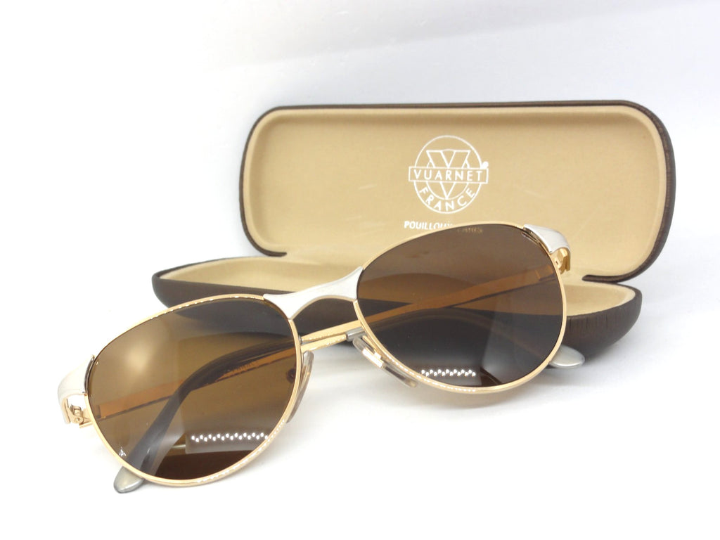 VUARNET 040  GOLD VINTAGE SUNGLASSES 90S PX 2000  FRANCE