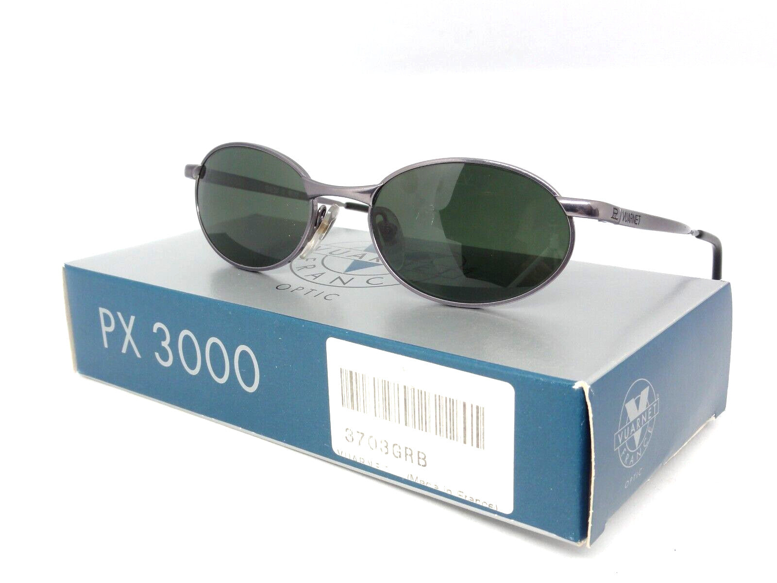 VUARNET 703 3703 GREY VINTAGE SUNGLASSES 90S PX 3000  FRANCE NEW IN BOX