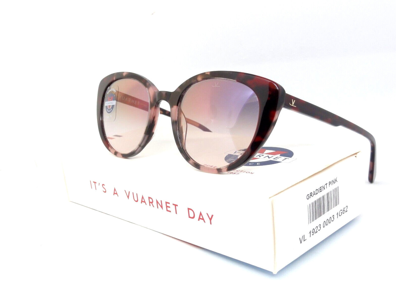 VUARNET  SUNGLASSES VL 1923 0003 1G62 WOMEN SUNGLASSES GRADIENT PINK LENS