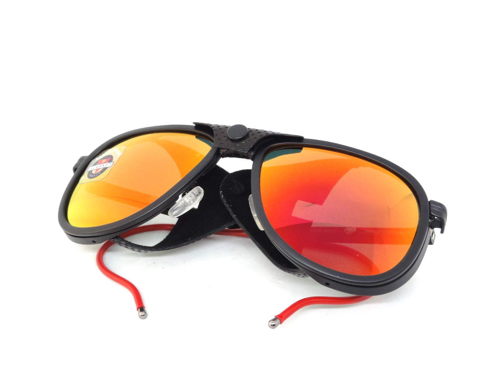 VUARNET VL 1315 0012 1130  GLACIER SUNGLASSES PURE GREY RED  FLASH 1957 EDITION