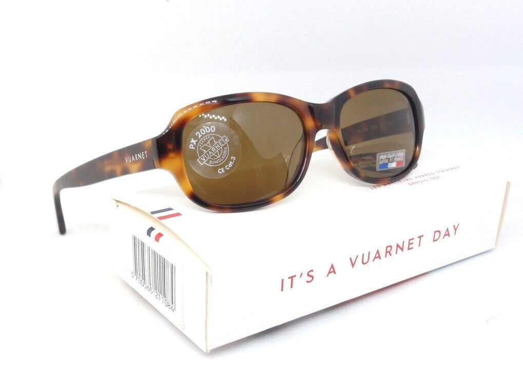 VUARNET VL 1104 0009 2121 PX 2000 PURE BROWN NEW SUNGLASSES  GLASS  FRANCE