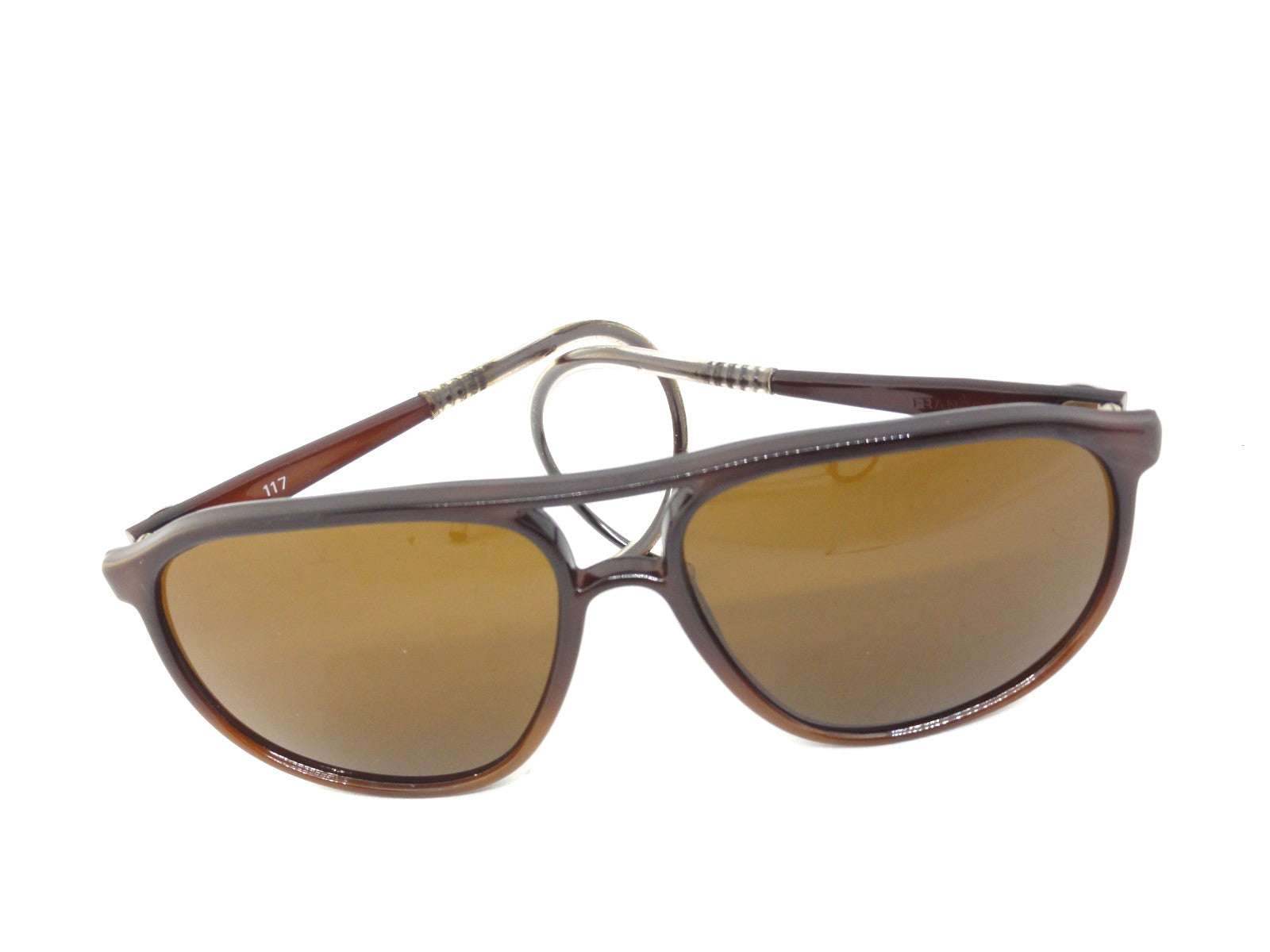 VUARNET 3117 BLACK  117  VINTAGE  80S SUNGLASSES  PX 5000 CABLE HOOK TEMPLE