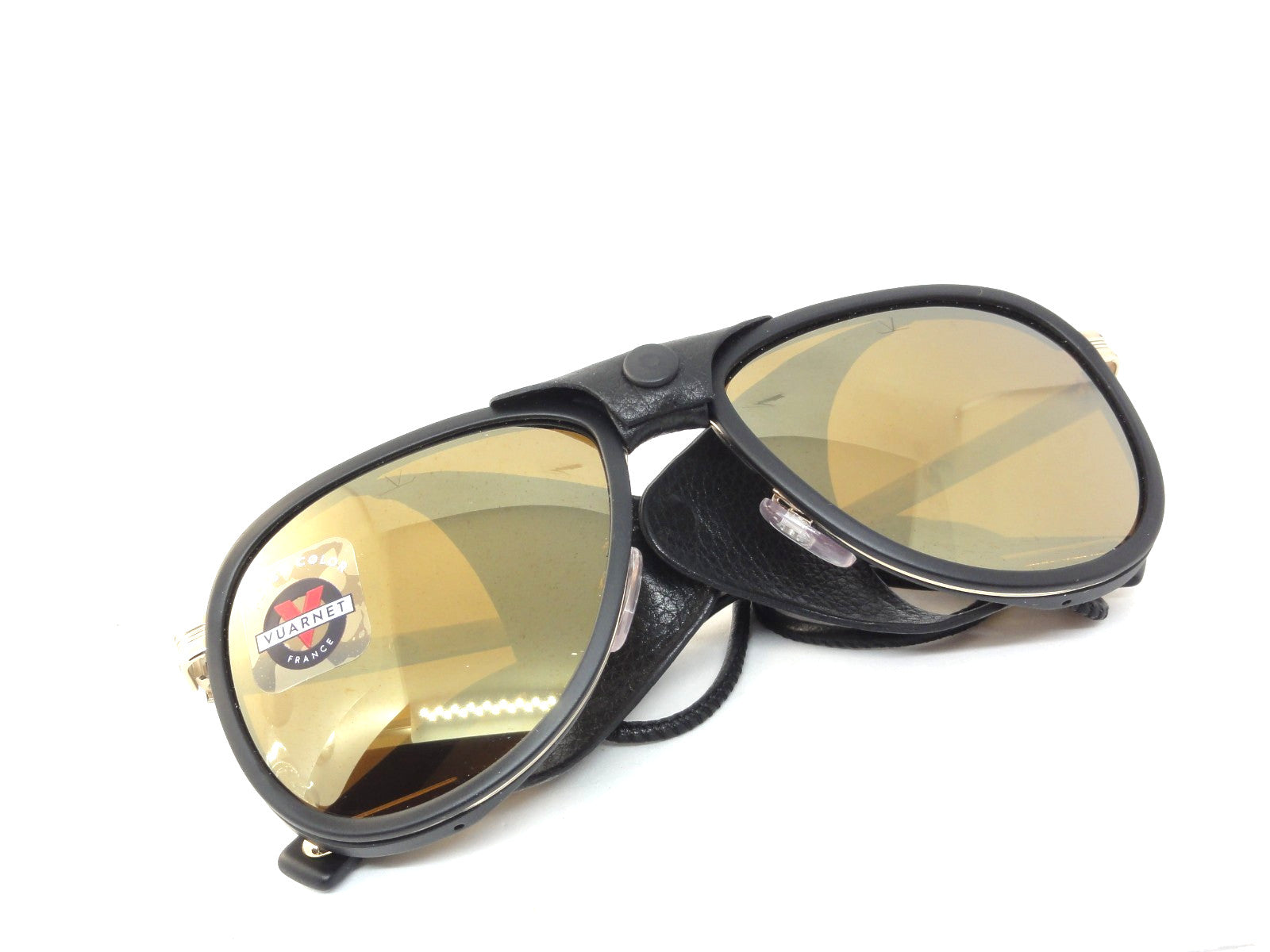 VUARNET VL 1315 0008 2124  GLACIER SUNGLASSES PURE BROWN GOLD FLASH MINERAL LENS