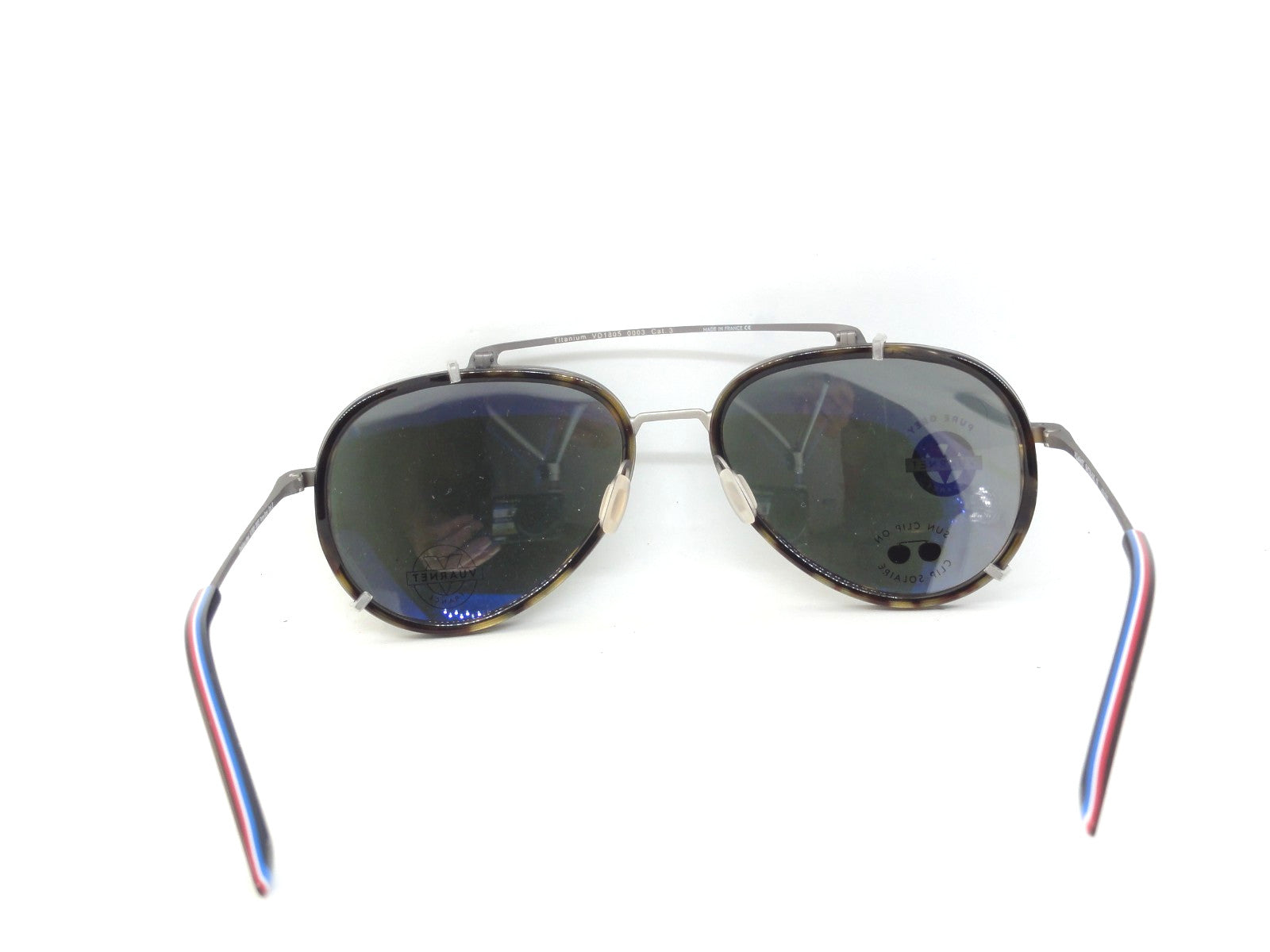 RARE 2 IN 1  VUARNET VL 1805 0003 PURE GREY  CLIP ON  SUNGLASSES + OPTICAL FRAME