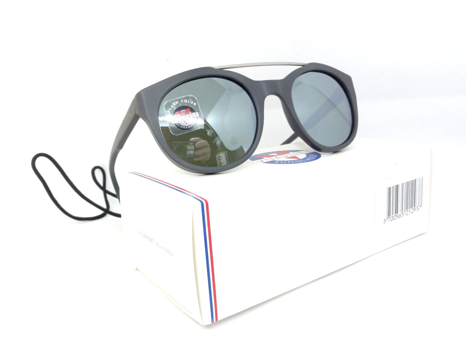 VUARNET  SUNGLASSES VL 1606 0003 1123  PX 3000 PURE GREY SILVER FLASH  + CORD