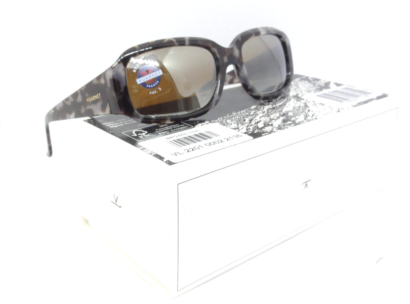 VUARNET VL 2201 0002 2136 RESORT  SUNGLASSES  BROWNLYNX  MINERAL