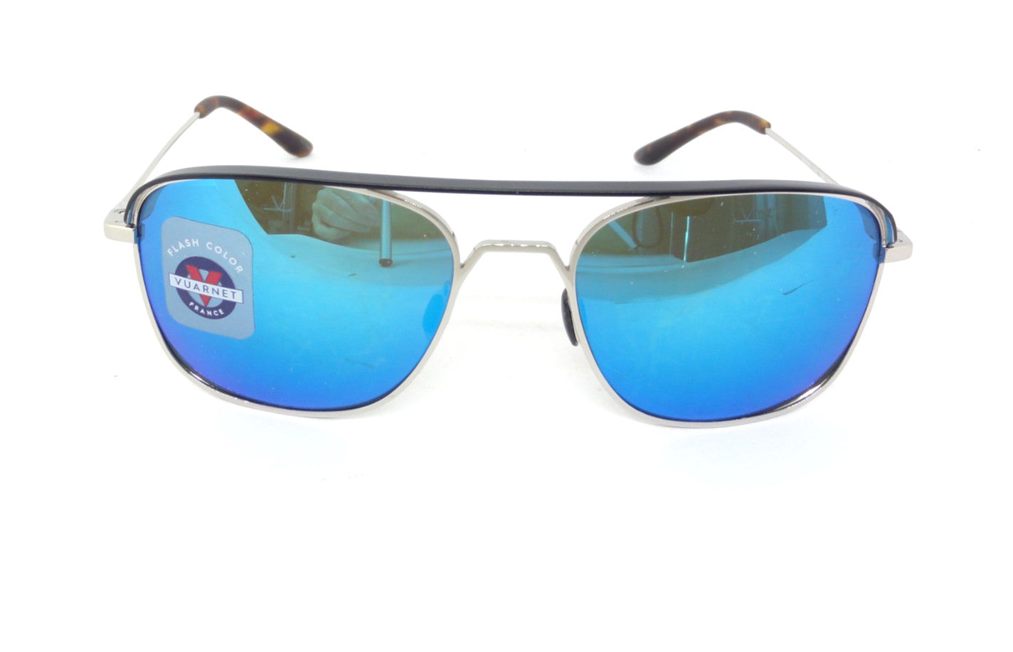 VUARNET VL 1812 0004  1126 CAP  SUNGLASSES PURE GREY BLUE FLASH