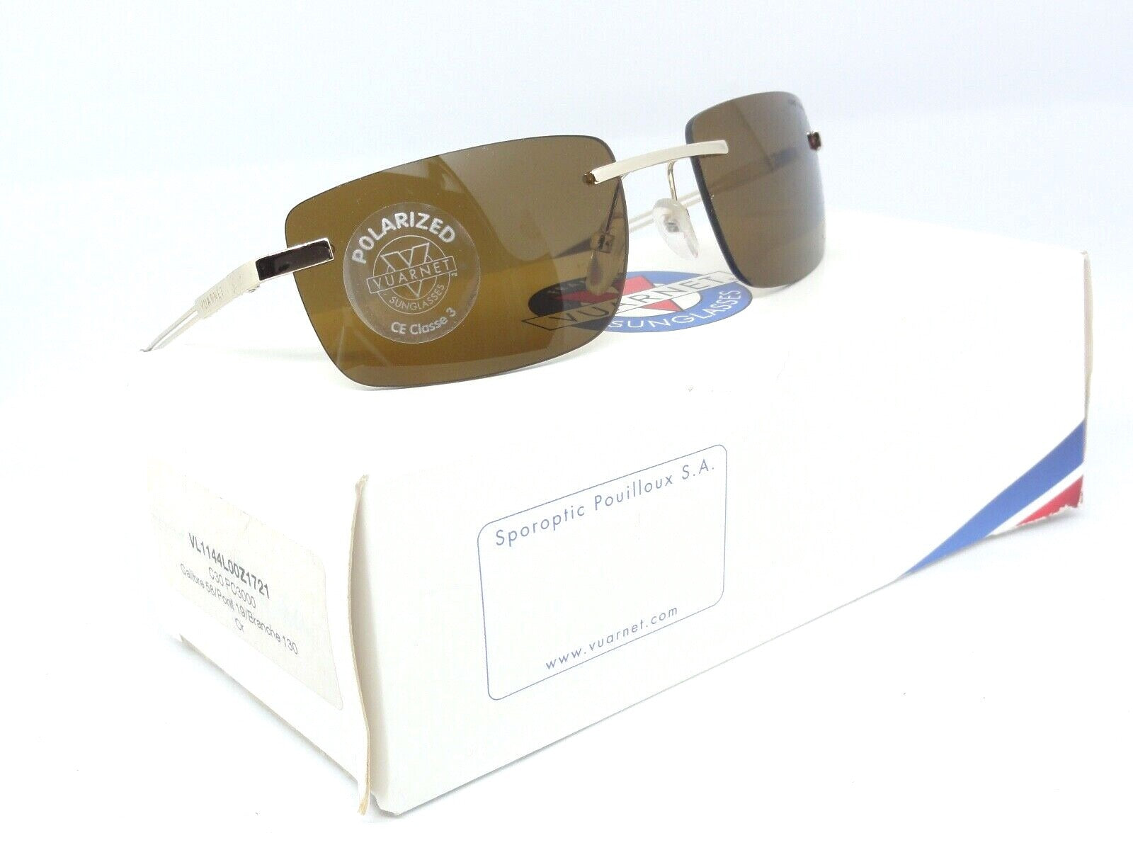 VUARNET VL 1144  L00Z 2721 SUNGLASSES POLARIZED LENSES PC POLAR 3000 FRANCE