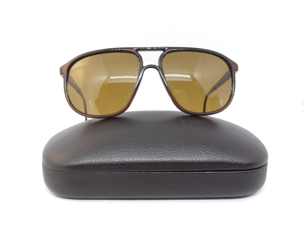 VUARNET 3117 BROWN  117  VINTAGE  80S SUNGLASSES  PX 2000 CABLE HOOK TEMPLE